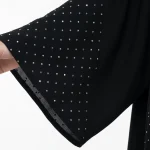 عبا سیاه با شال ست طرح یخکی