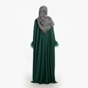 عبا مجلسی پر‌دار زمردی