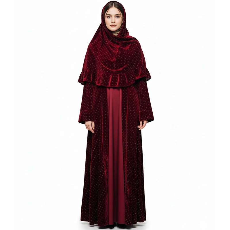 عبا مخمل نگین‌دار