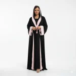 عبای مخمل سیاه با شش ترک