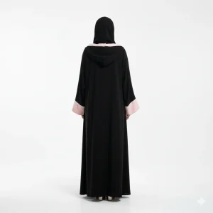 عبای مخمل سیاه با شش ترک